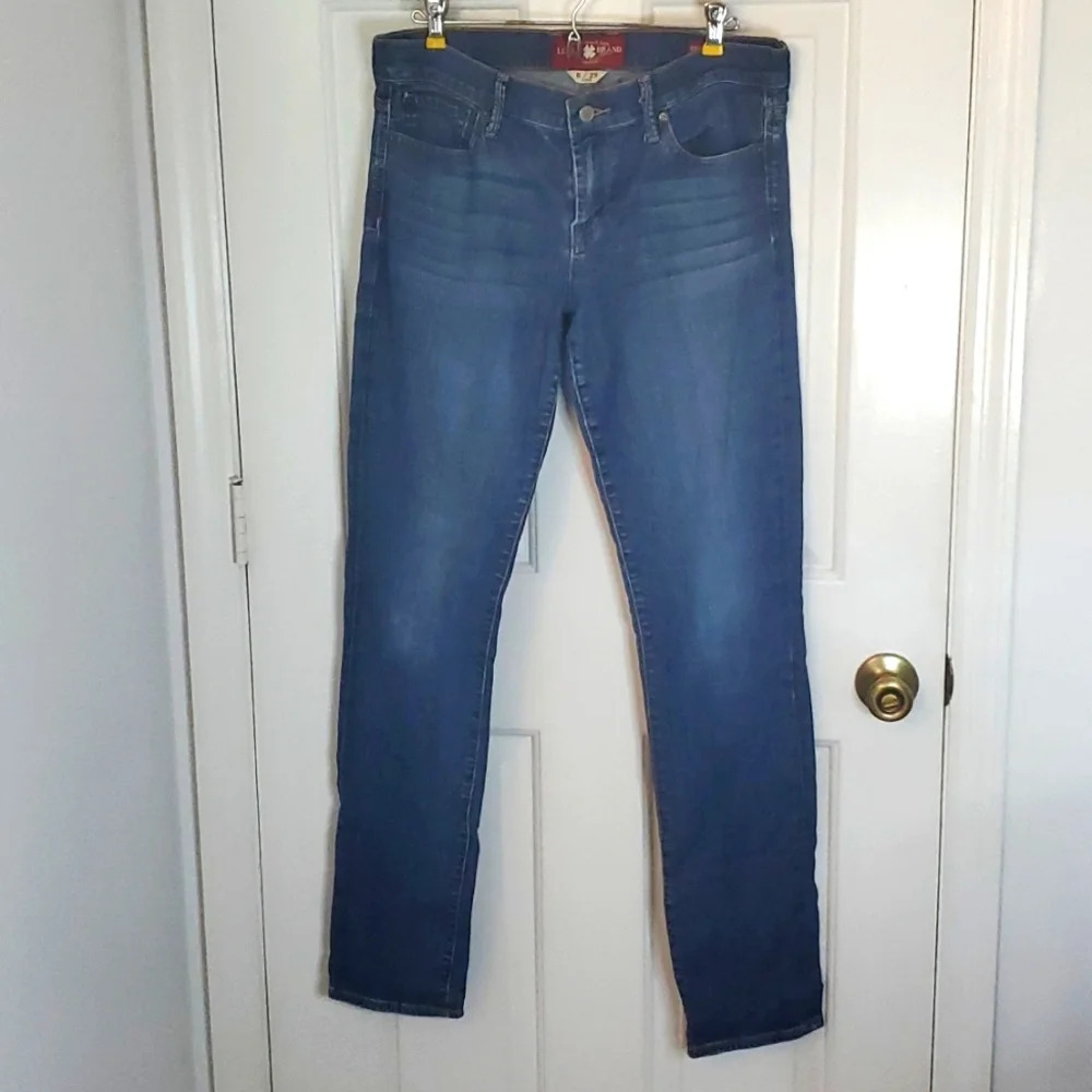 Lucky Brand Sweet'N Straight Womens Denim Distressed Jeans Size 8/29 L